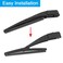 X AUTOHAUX Rear Windshield Wiper Blade Arm Set 185mm 7 Inch for MercedesBenz Fortwo 2013 2014 2015 2016 2017