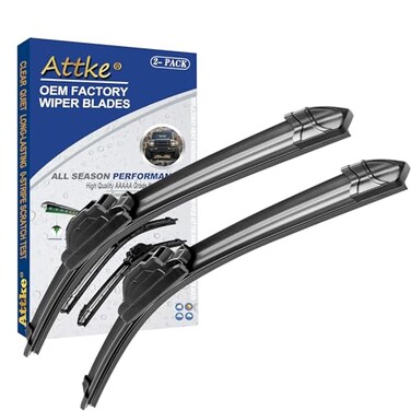 ATTKE OEM Quality Front Windscreen Wiper Blades for Honda Accord 20032007Civic 20162020Lexus ES350 ES300h 20132020 Toyota Camry 20122017 2618 Front Windshield Wiper Blade Set