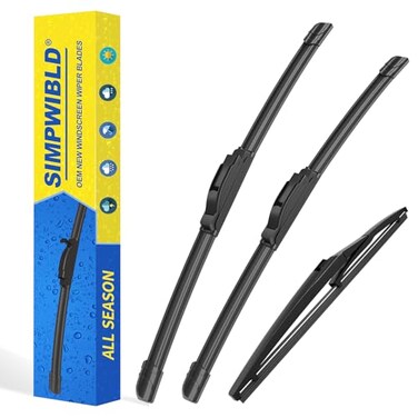 SIMPWIBLD 3 wipers Replacement for 20132020 Toyota RAV4 Windshield Wiper Blades Original Equipment Replacement 261610 Set of 3 UJ HOOK