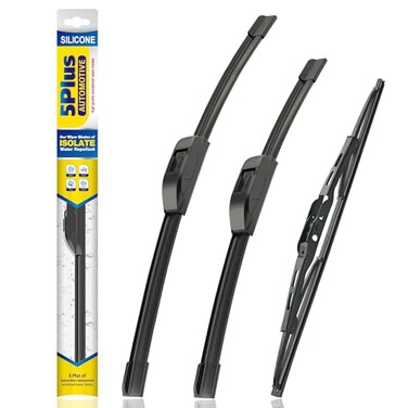 5 PLUS Silicone Windshield Wipers Replacement for 20122016 HONDA CRV CRV Wiper BladesSet of 3Automotive Replacement Windshield Wiper Blades For My Car261613
