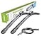 ASLAM Windshield Wipers TypeG 2417 Wiper BladesAllSeason Blade for Original Equipment Replacement and Refills ReplaceableDouble Service Lifeset of 2