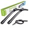 ASLAM Windshield Wipers TypeG 2417 Wiper BladesAllSeason Blade for Original Equipment Replacement and Refills ReplaceableDouble Service Lifeset of 2