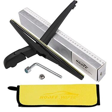 HODEE Rear Wiper Arm Blade Kit ExactFit Replacement for Dodge Journey 20092020 Scion XB 20082015 XA 20042006 toyota Yaris 20072016 Complete Hardware Included CapNutStreakFree Wipe