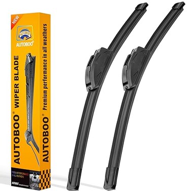 AUTOBOO 22 and 21 Windshield Wipers Blades Pack Of 2OEM Quality Premium AllSeasons Wiper bladesStable and Quiet wiper blades