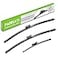 PARRATI Windshield Wipers for Volkswagen VW Tiguan 201820222522 Front and 15 RearOEM Replacement Wiper BladesQuiet StreakFreeSet of 3