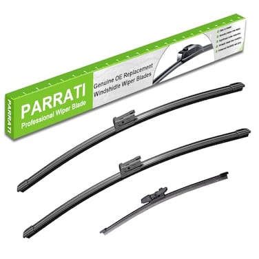 PARRATI Windshield Wipers for Volkswagen VW Tiguan 201820222522 Front and 15 RearOEM Replacement Wiper BladesQuiet StreakFreeSet of 3