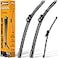 AUTOBOO 2618 Windshield Wipers with 11 Rear Wiper Blade Replacement for VW Volkswagen Golf GTI eGolf 2021 2020 2019 2018 2017 2016 2015 Original Factory Quality Pack of 3