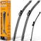 AUTOBOO 2618 Windshield Wipers with 11 Rear Wiper Blade Replacement for VW Volkswagen Golf GTI eGolf 2021 2020 2019 2018 2017 2016 2015 Original Factory Quality Pack of 3
