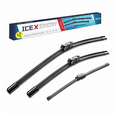 icexsnow IceXsonw 3 Wipers Windshield Wiper Blades Replacment for Volkswagen VW Tiguan 2017 2016 2015 2014 2013 2012 20112007OEM Automative Windshield Wiper Blades 242113 Top Lock