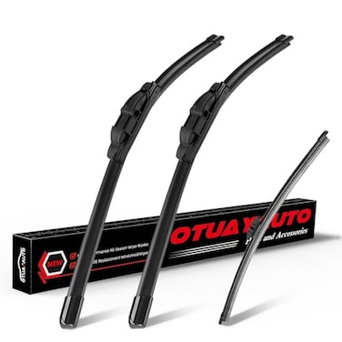 OTUAYAUTO Premium Windshield Wiper Blades Replacement for BMW X3 20112017 Precision Fit AllWeather Performance Front and Rear Wiper Blades Side Lock 262013 Pack of 3