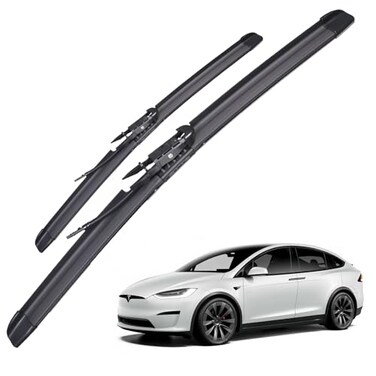 AYWSTC Wiper Blades Replacement for Tesla Model X 20162021 with Integrated Washing 2818 Original Factory Quality Silicone Windshield Wiper Blades Set Top Lock