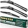 KVQ Windshield Wiper Blades Replacement for Toyota CHR CHR 2018 2019 2020 2021 2022 Original Factory Quality Front Rear Wiper Blade Set 26 16 14 Set of 3