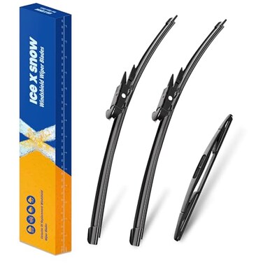 icexsnow 3 Wipers 202012 Windshield Wiper Blades Replacement for Ford Escape 2012 2011 2010 2009 2008 Automative Windshield Wiper Blades 2020 Front Wipers with 12 Rear Wiper Blade SetPinch Tab