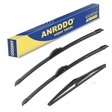 ANRDDO 3 wipers Replacement For2019 2020 2021 2022 2023 2024 Toyota Rav4 Windshield Wiper Blades Original Equipment Replacement 261612 Set of 3 UJ HOOK