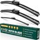 KVQ Windshield Wiper Blades Replacement for VW Volkswagen Tiguan 20072015 2016 2017Original Equipment Replacement Front Rear Wiper Blade Set 24 21 13 Set of 3