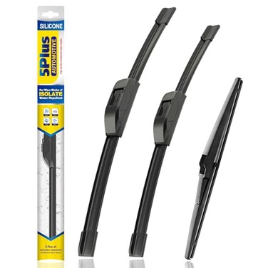 5 PLUS Silicone Windshield Wipers Replacement for 2006 2007 2008 2009 2010 2011 2012 Toyota Rav4 Wiper BladesSet of 3Automotive Replacement Windshield Wiper Blades For My Car241712