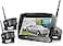ZEROXCLUB Digital Wireless Backup Camera System Kit IP69K Waterproof Wireless 2 Rear View Camera 7 LCD Dual Split Monitor for RVTruckBusCamperTrailer WX02