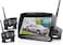 ZEROXCLUB Digital Wireless Backup Camera System Kit IP69K Waterproof Wireless 2 Rear View Camera 7 LCD Dual Split Monitor for RVTruckBusCamperTrailer WX02