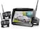 ZEROXCLUB Digital Wireless Backup Camera System Kit IP69K Waterproof Wireless 2 Rear View Camera 7 LCD Dual Split Monitor for RVTruckBusCamperTrailer WX02