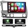 SizxNanv Android Touch Screen Compatible with Carplay Android AutoCar Radio Stereo Bluetooth Navigation Multimedia Player GPS WiFi FMAM Backup Camera forHonda Civic 2006 2007 2008 2009 2010 2011