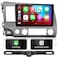 SizxNanv Android Touch Screen Compatible with Carplay Android AutoCar Radio Stereo Bluetooth Navigation Multimedia Player GPS WiFi FMAM Backup Camera forHonda Civic 2006 2007 2008 2009 2010 2011