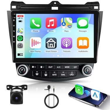 podofo 5Ghz WiFi Car Radio Stereo for Honda Accord 20032007 Android 15101 inch Capacitive HD Touch Screen with Wireless carplayAndroid Auto GPS Navigation WiFi Bluetooth USB FM Car Audio SWC 2G64G