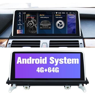 Pioowirk Stereo for E70 E71 64G Car Stereo with Bluetooth Apple Carplay for BMW E70 E71 CCC 20072010 1025 Aftermarket Touch Screen Android System Head Unit Car Play Radio with Backup Camera FMAM GPS
