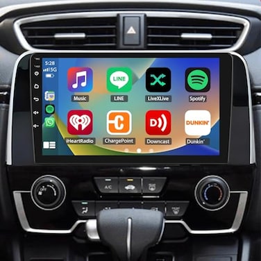 Alikali 9 464G Android 14 Double Din Car Stereo for Honda CRV 20172021 wWiFi GPS Bluetooth Radio Receiver with Wireless Carplay Android Auto IPS Car Audio Receiver AHD Camera Mic SWC