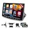 EKAT 2G64G 10 inch Android 13 Single Din Touch Screen Car Stereo Rotatable Carplay Radio with WiredWireless Carplay Android Auto HiFiBluetoothSWCGPSAHD Backup Camera