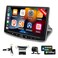 EKAT 2G64G 10 inch Android 13 Single Din Touch Screen Car Stereo Rotatable Carplay Radio with WiredWireless Carplay Android Auto HiFiBluetoothSWCGPSAHD Backup Camera