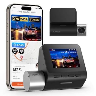 70mai 27K Dash Cam Front A500S 1944P Dash Camera for Cars with Sony IMX335 Dashcam Builtin WiFi GPS Optional Rear Dashcam ADAS 2 IPS LCD Screen 24H Parking Mode WDR Super Night Vision