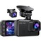 E-YEEGER Dash Cam Front and Rear 25K1080P Dual Dash Camera for Cars 2 Display Mini Car Camera GSensor Dashcam Night Vision 24H Parking Mode Loop Recording 170Wide Angle