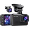 E-YEEGER Dash Cam Front and Rear 25K1080P Dual Dash Camera for Cars 2 Display Mini Car Camera GSensor Dashcam Night Vision 24H Parking Mode Loop Recording 170Wide Angle