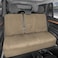 Motor Trend SpillGuard Waterproof Rear Bench Car Seat Cover Black Stitching Split Bench Rear Seat Protector with Neoprene Padding Back Seat Cover for Kids Dogs Car Interior Covers
