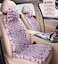 seemehappy Fluffy Leopard Seat Covers for Cars Front Seat Covers Carseat Front Two Seat Protectors with 2 Neck Pillows for Truck SUV AutoPink LeopardFront 6 PCS