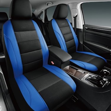 Skechers Seat Covers AirCooled Memory Foam Car Seat Covers Front Seats Airbag CompatibleUniversal Fit for Most Cars SUVs Vans and TrucksBlue