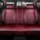 Jiujiuyouchuang Skysep Red Wine Full Set Universal Fit 5 Seats Car Surrounded Solid Color Waterproof Leather Car Seat Covers Protector Adjustable Removable Auto Seat Cushions with 2 Waist Pillows 2 He