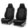 FH Group Car Seat Covers High Back Classic Cloth Front Pair Set with Gift Easy to Install Universal Fit for Cars Trucks SUVs Black FB102102