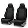 FH Group Car Seat Covers High Back Classic Cloth Front Pair Set with Gift Easy to Install Universal Fit for Cars Trucks SUVs Black FB102102