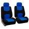FH Group Car Seat Covers Front Set in ClothCar Seat Covers for Low Back Car Seats with Removable HeadrestUniversal FitAutomotive Seat CoversWashable Car Seat Cover for SUVSedan Van Blue
