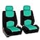 FH Group Car Seat Covers Front Set in Cloth Car Seat Covers for Low Back Car Seats with Removable HeadrestUniversal FitAutomotive Seat CoversWashable Car Seat Cover for SUVSedanVan Mint