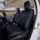 EKR Corolla Seat Covers Custom Fit for Toyota Corolla 2014 2015 2016 2017 2018 2019 LLE Series SedanLeather Car Seat Cover Full Set for SUVFaux LeatherBlack with Blue Trim