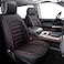 LUCKYMAN CLUB 2 Front Silverado Seat Covers Fit for 20072025 Sierra Chevy Silverado 1500 2500 3500 with Water Proof Faux Leather Black Red 2 PCS