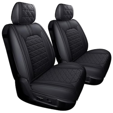 YIERTAI Dodge RAM Seat Covers Fit for 20092023 2024 2025 2026 150025003500HD Pickup Front Seats Only Crew Double Cab Quad Cab Waterproof Leather Seat Covers2 PCS Front onlyBlack
