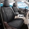 Truckiipa Dodge Ram Seat Covers Front Pair Car Seat Cover Waterproof Leather Protector Pickup Truck Accessories Full Coverage Custom Fit for 20022025 Ram 1500 2500 3500 RegularDouble Cab Black