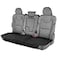 Motor Trend Faux Leather Padded Rear Bench Car Seat Cover With Storage Pockets