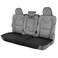 Motor Trend Faux Leather Padded Rear Bench Car Seat Cover With Storage Pockets