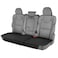 Motor Trend Faux Leather Padded Rear Bench Car Seat Cover With Storage Pockets