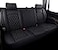 Aierxuan Back Seat Covers Compatioble with Chevy Silverado GMC Sierra Pickup Custom Fit 20072026 1500 2500HD 3500HD Crew Double Extended Cab Waterproof Leather Split Bench Rear SeatBlack