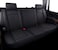Aierxuan Back Seat Covers Compatioble with Chevy Silverado GMC Sierra Pickup Custom Fit 20072026 1500 2500HD 3500HD Crew Double Extended Cab Waterproof Leather Split Bench Rear SeatBlack